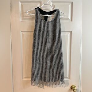 Erin Kleinberg vintage crochet lace/mesh and leather dress size 3 whimsygoth